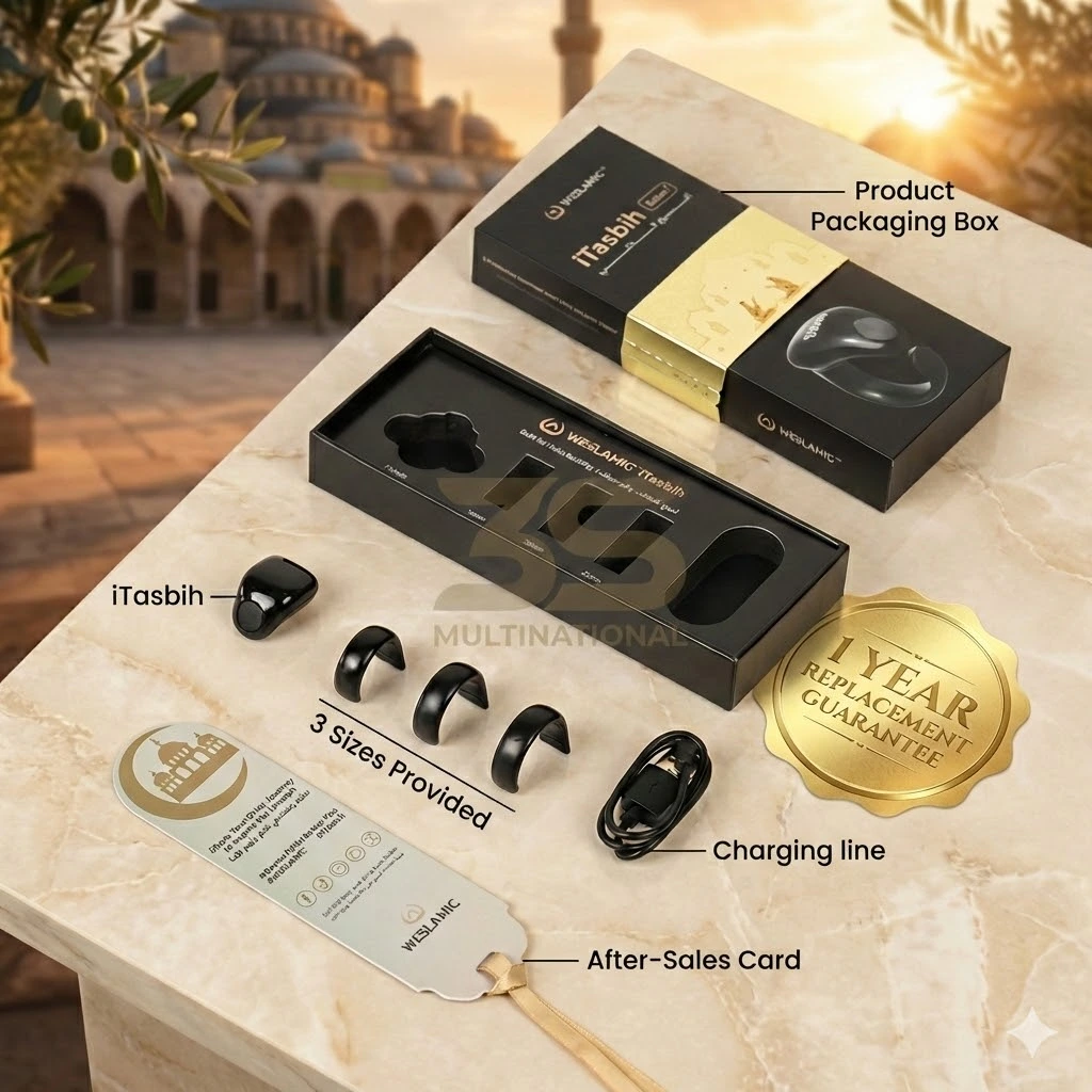 Weslamic iTasbih - Salam+ (3 Sizes in One) Zikr Ring